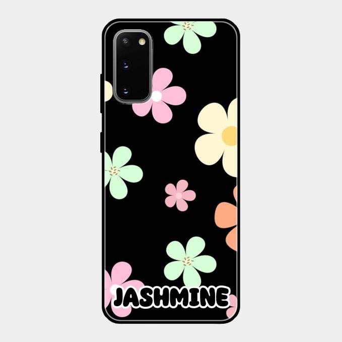 Colorfull Daisy Floral Glass Case Cover For Samsung Galaxy S20