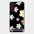Colorfull Daisy Floral Glass Case Cover For Samsung Galaxy S21 Fe 5G