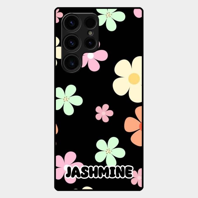 Colorfull Daisy Floral Glass Case Cover For Samsung Galaxy S24 Ultra 5G