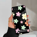 Colorfull Daisy Floral Glass Case Cover For Samsung Galaxy M42 5G