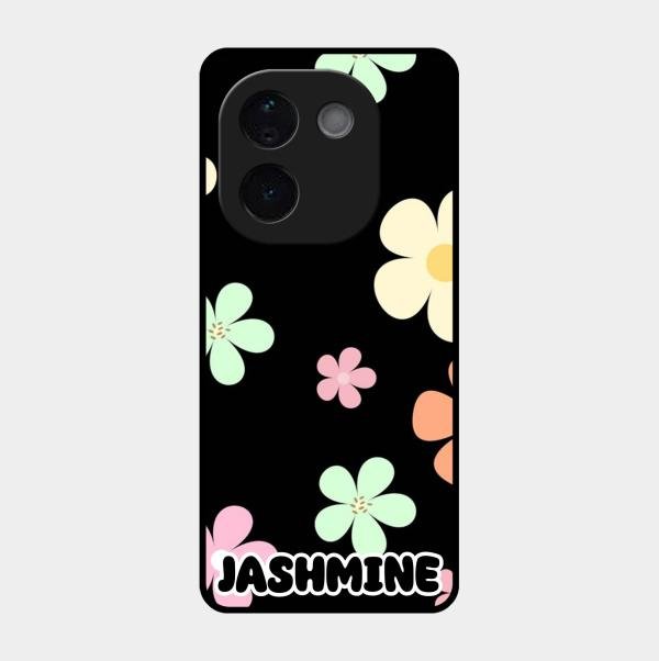 Colorfull Daisy Floral Glass Case Cover For Vivo T3 Pro 5G