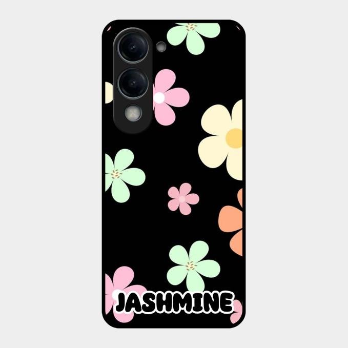 Colorfull Daisy Floral Glass Case Cover For Vivo T4 Lite 5G