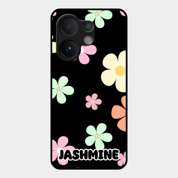 Colorfull Daisy Floral Glass Case Cover For Vivo T4 Pro 5G