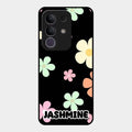 Colorfull Daisy Floral Glass Case Cover For Vivo T4X 5G