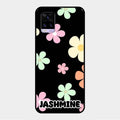 Colorfull Daisy Floral Glass Case Cover For Vivo V20
