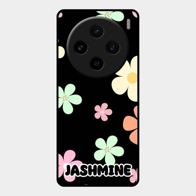 Colorfull Daisy Floral Glass Case Cover For Vivo X100 5G