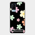 Colorfull Daisy Floral Glass Case Cover For Vivo X60 5G