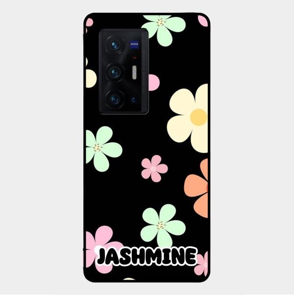 Colorfull Daisy Floral Glass Case Cover For Vivo X70 Pro Plus 5G
