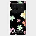 Colorfull Daisy Floral Glass Case Cover For Vivo X80 5G
