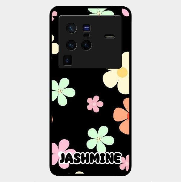 Colorfull Daisy Floral Glass Case Cover For Vivo X80 Pro 5G