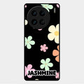 Colorfull Daisy Floral Glass Case Cover For Vivo X90 Pro 5G