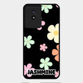 Colorfull Daisy Floral Glass Case Cover For Vivo Y02T