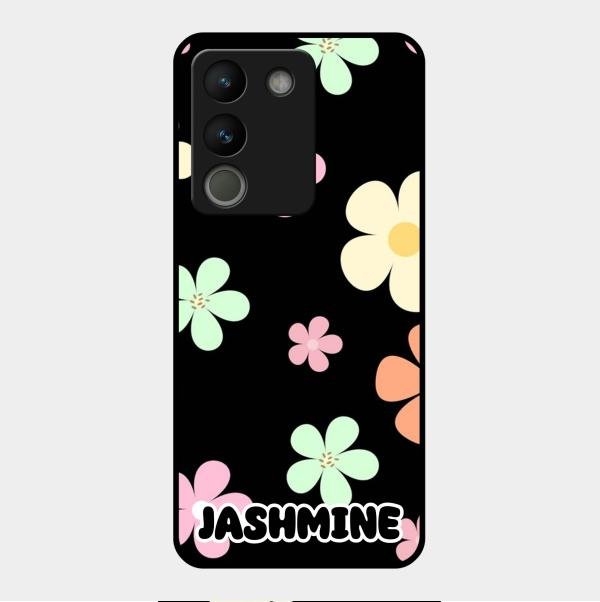 Colorfull Daisy Floral Glass Case Cover For Vivo Y200 5G