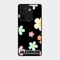 Colorfull Daisy Floral Glass Case Cover For Vivo Y200 Pro 5G