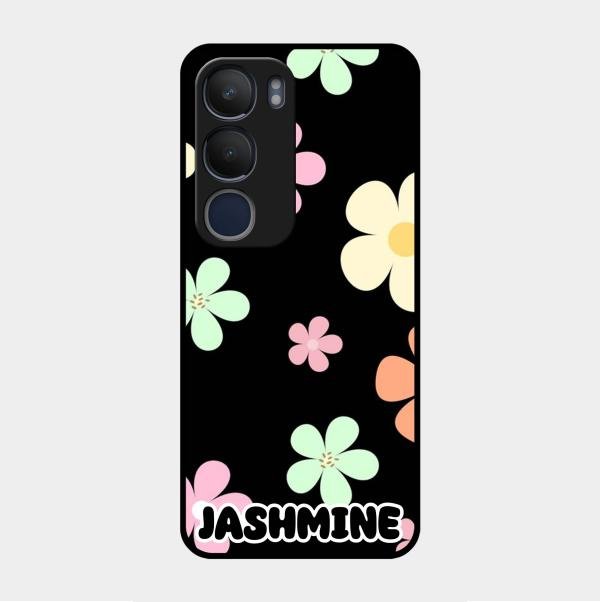 Colorfull Daisy Floral Glass Case Cover For Vivo Y29 5G