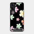 Colorfull Daisy Floral Glass Case Cover For Vivo Y300 5G