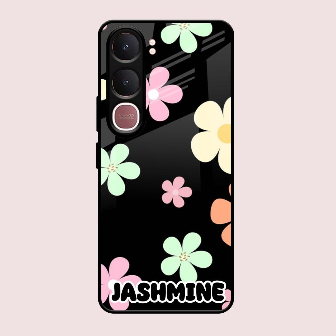 Colorfull Daisy Floral Glass Case Cover For Vivo Y31 5G