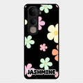 Colorfull Daisy Floral Glass Case Cover For Vivo Y400 5G