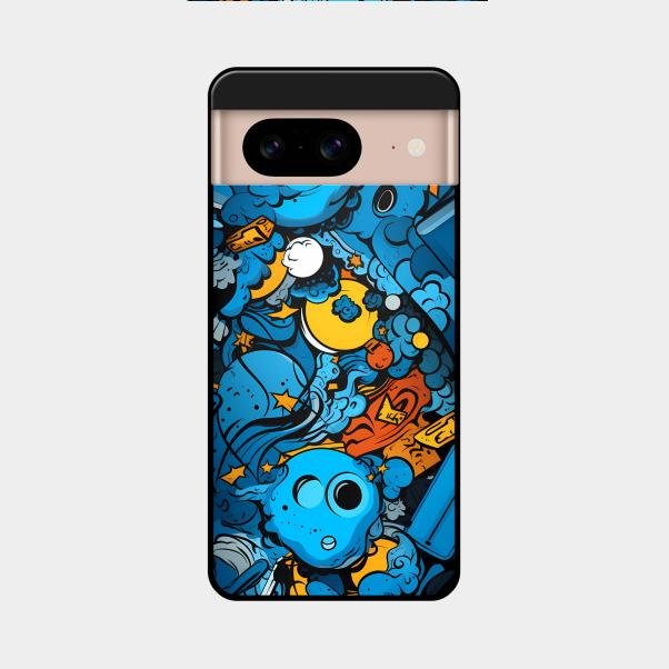Cosmic Doodle Blast Metal Case Cover For Google - ShopOnCliQ