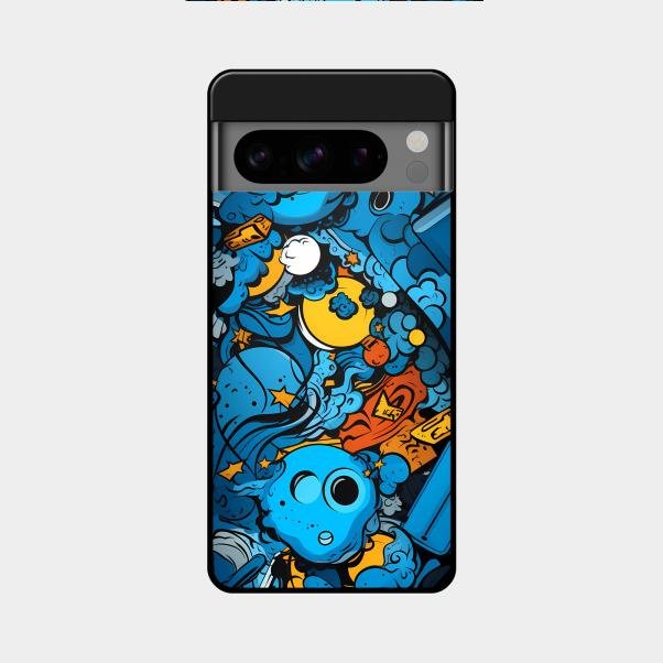 Cosmic Doodle Blast Metal Case Cover For Google - ShopOnCliQ