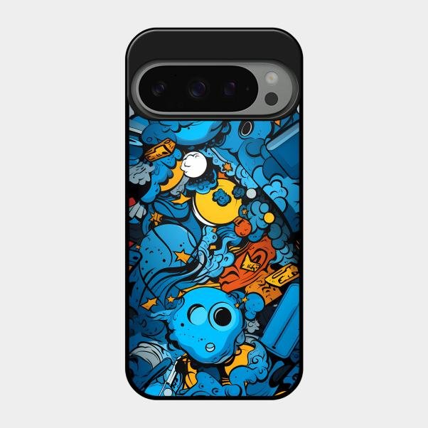 Cosmic Doodle Blast Metal Case Cover For Google - ShopOnCliQ