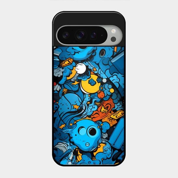Cosmic Doodle Blast Metal Case Cover For Google - ShopOnCliQ