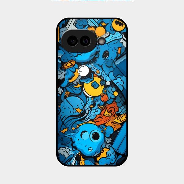 Cosmic Doodle Blast Metal Case Cover For Google - ShopOnCliQ