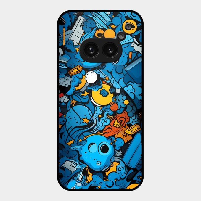 Cosmic Doodle Blast Metal Case Cover For Nothing - ShopOnCliQ
