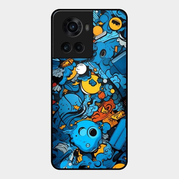 Cosmic Doodle Blast Metal Case Cover For Oneplus - ShopOnCliQ