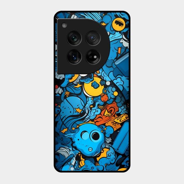 Cosmic Doodle Blast Metal Case Cover For Oneplus - ShopOnCliQ