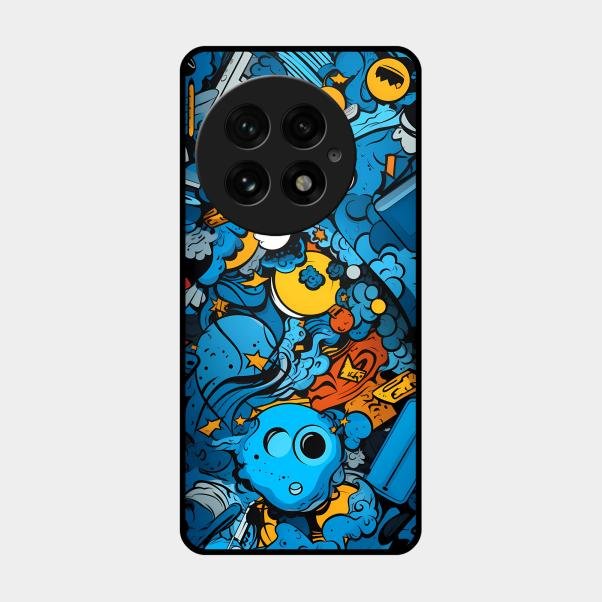 Cosmic Doodle Blast Metal Case Cover For Oneplus - ShopOnCliQ