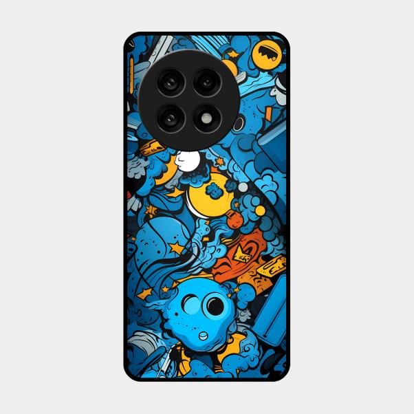 Cosmic Doodle Blast Metal Case Cover For Oneplus - ShopOnCliQ