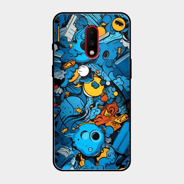 Cosmic Doodle Blast Metal Case Cover For Oneplus - ShopOnCliQ