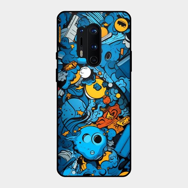 Cosmic Doodle Blast Metal Case Cover For Oneplus - ShopOnCliQ