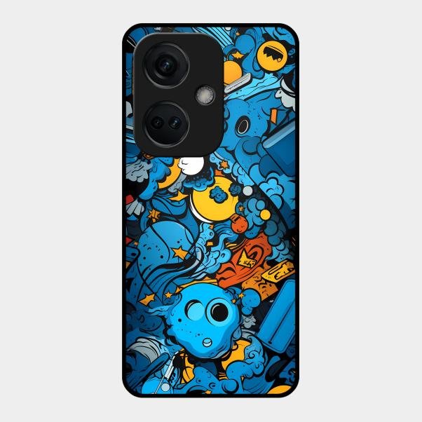 Cosmic Doodle Blast Metal Case Cover For Oneplus - ShopOnCliQ