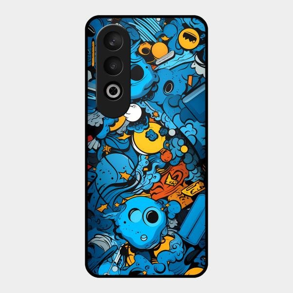 Cosmic Doodle Blast Metal Case Cover For Oneplus - ShopOnCliQ