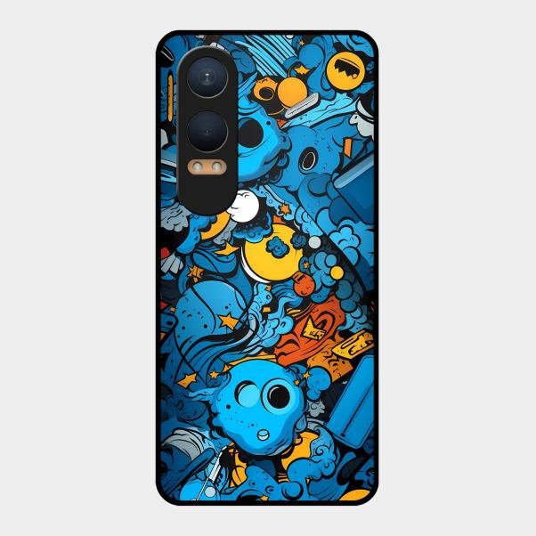 Cosmic Doodle Blast Metal Case Cover For Oneplus - ShopOnCliQ