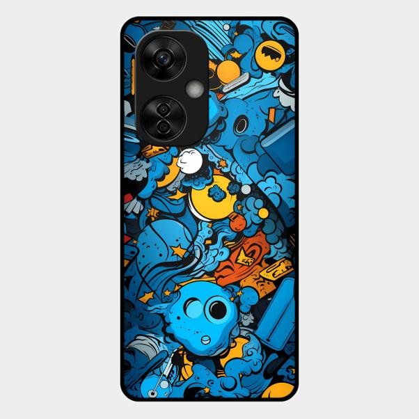 Cosmic Doodle Blast Metal Case Cover For Oneplus - ShopOnCliQ
