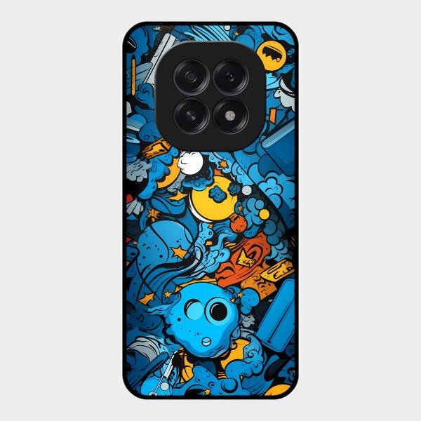 Cosmic Doodle Blast Metal Case Cover For Oppo - ShopOnCliQ