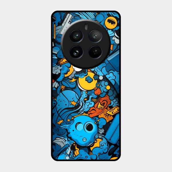 Cosmic Doodle Blast Metal Case Cover For Realme - ShopOnCliQ