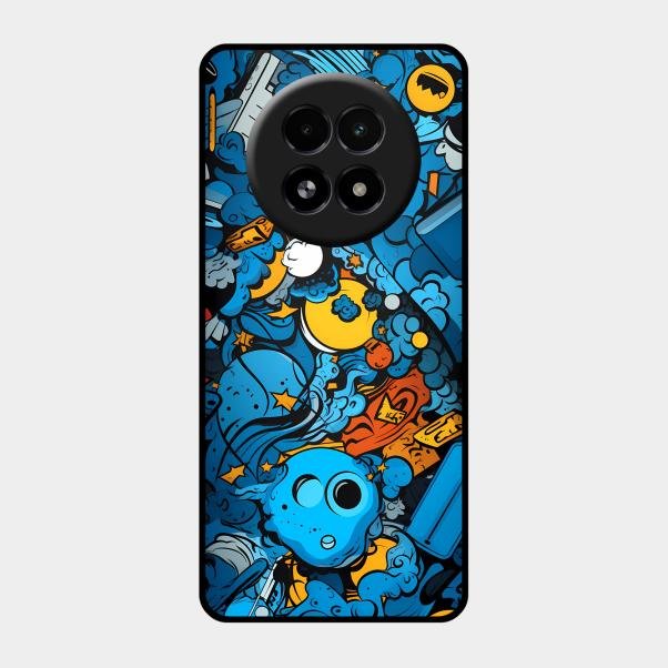 Cosmic Doodle Blast Metal Case Cover For Realme - ShopOnCliQ