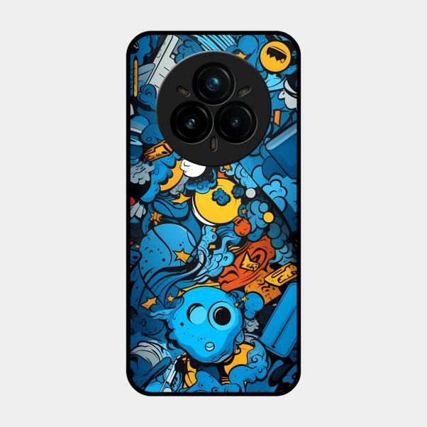 Cosmic Doodle Blast Metal Case Cover For Realme - ShopOnCliQ