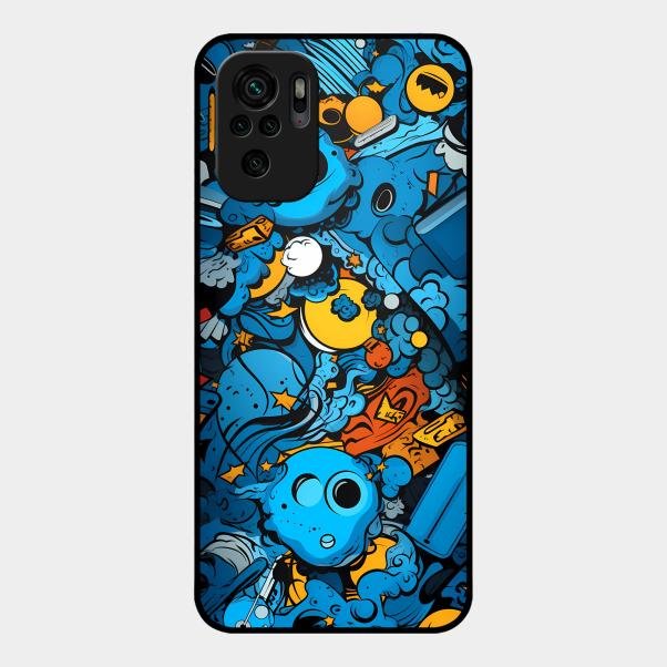 Cosmic Doodle Blast Metal Case Cover For Redmi - ShopOnCliQ