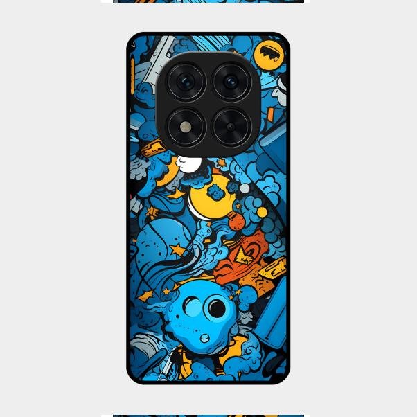 Cosmic Doodle Blast Metal Case Cover For Redmi - ShopOnCliQ