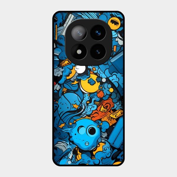 Cosmic Doodle Blast Metal Case Cover For Redmi - ShopOnCliQ