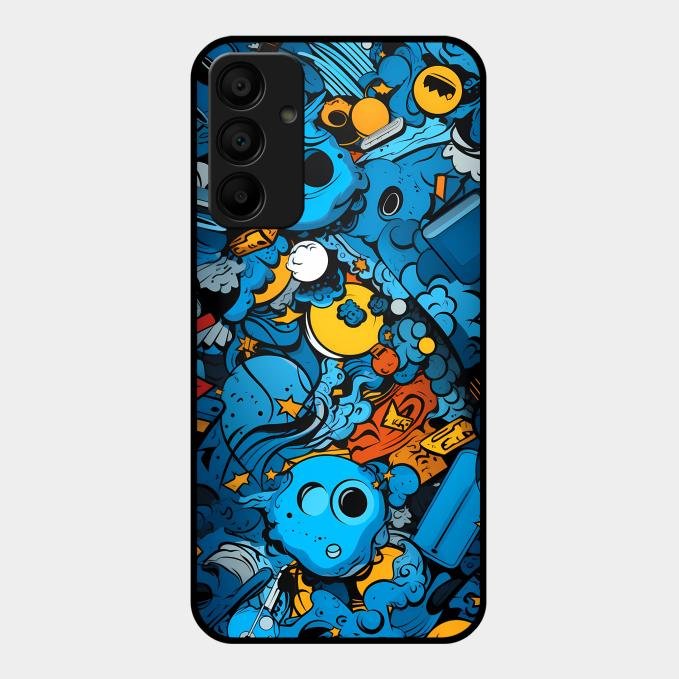 Cosmic Doodle Blast Metal Case Cover For Samsung - ShopOnCliQ