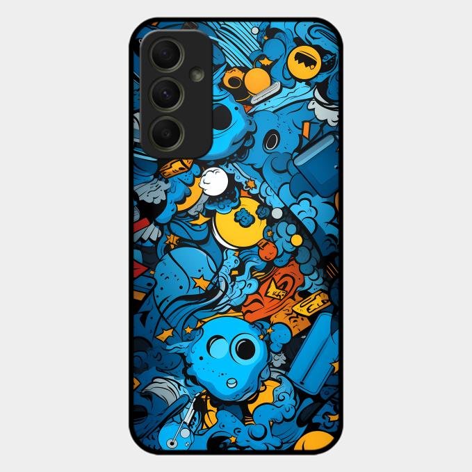 Cosmic Doodle Blast Metal Case Cover For Samsung - ShopOnCliQ