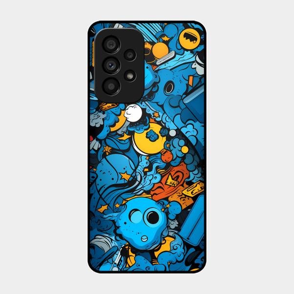 Cosmic Doodle Blast Metal Case Cover For Samsung - ShopOnCliQ