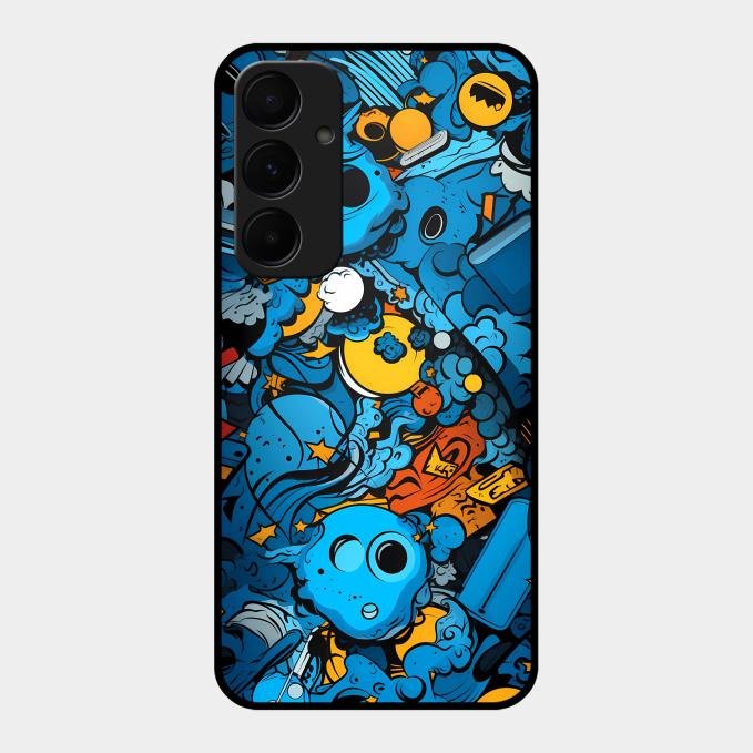 Cosmic Doodle Blast Metal Case Cover For Samsung - ShopOnCliQ