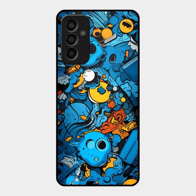 Cosmic Doodle Blast Metal Case Cover For Samsung - ShopOnCliQ